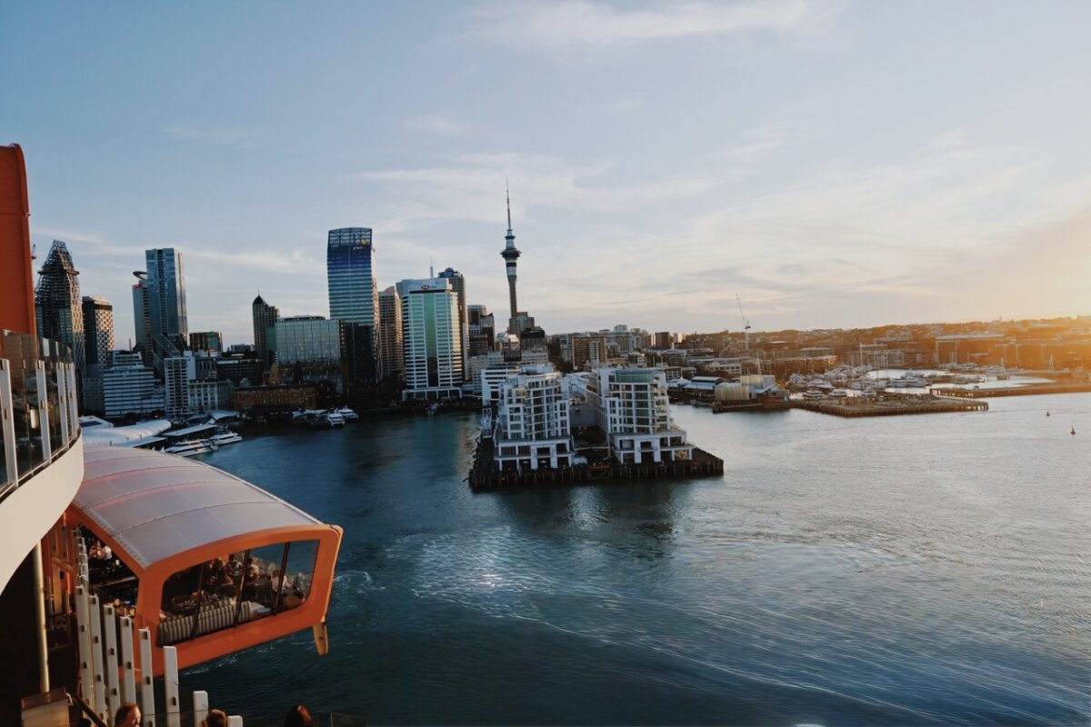 Celebrity Edge arriving in Auckland, New Zealand