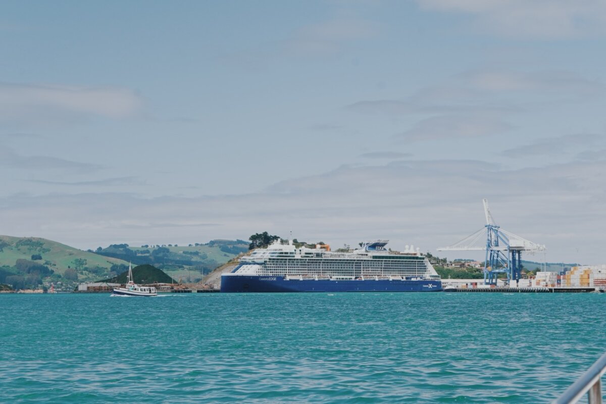Celebrity Edge in Dunedin, New Zealand