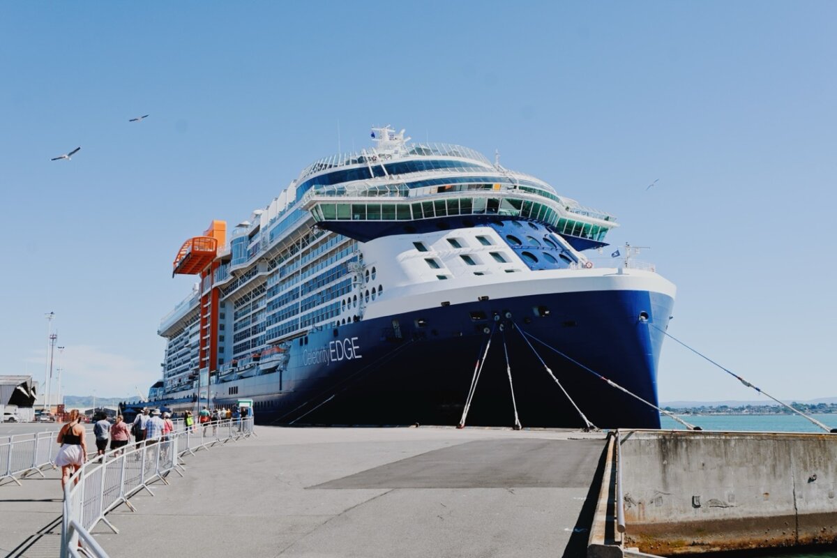 Celebrity Edge docked in New Zealand