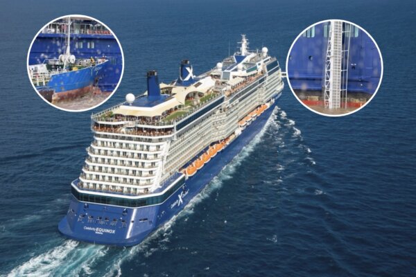 Celebrity Equinox mooring lines broke in Buenos Aires