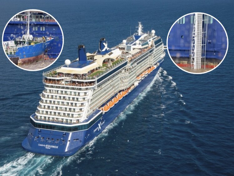 Celebrity Equinox mooring lines broke in Buenos Aires