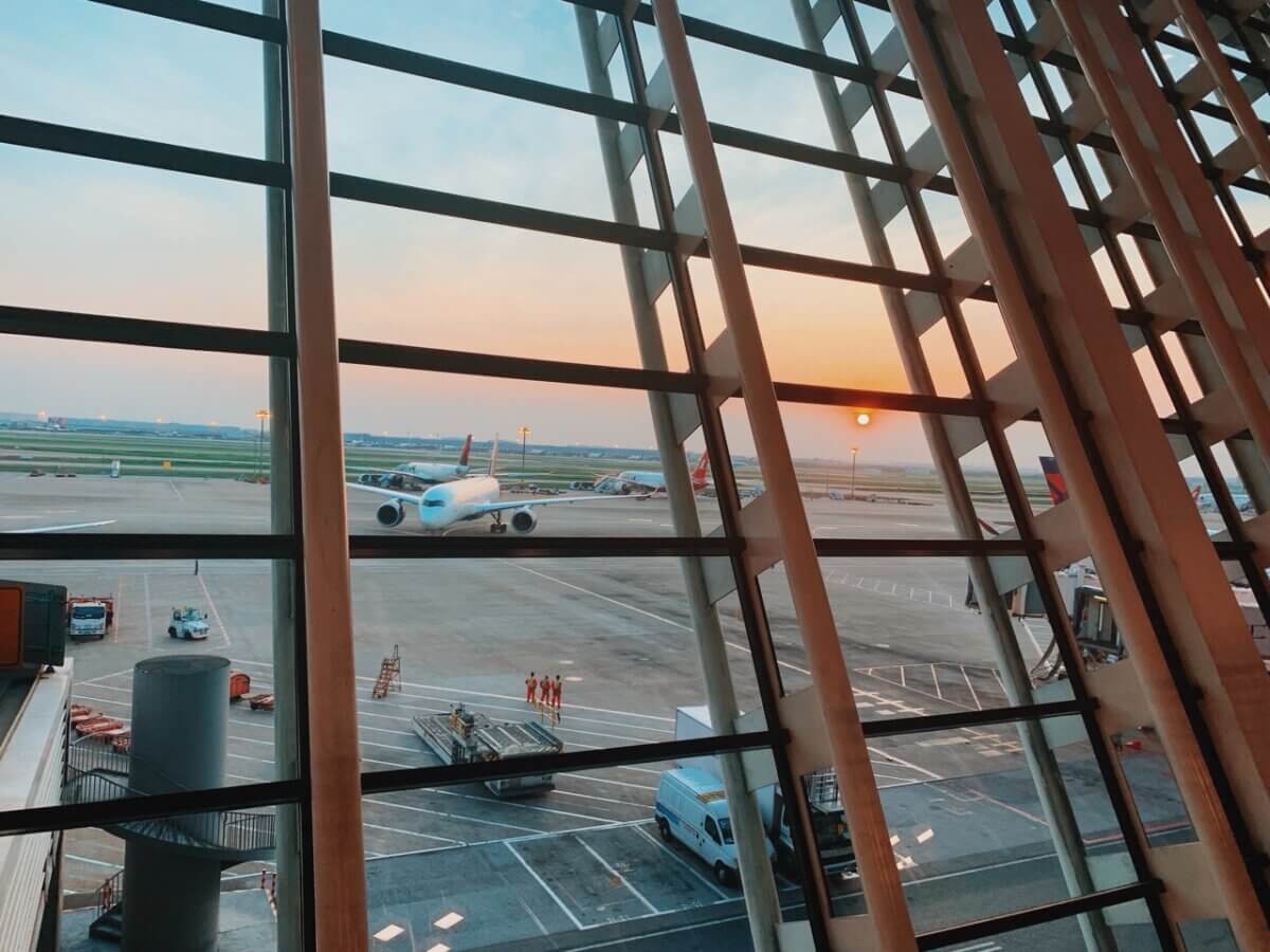 Delta Air Lines in Shanghai, China airport