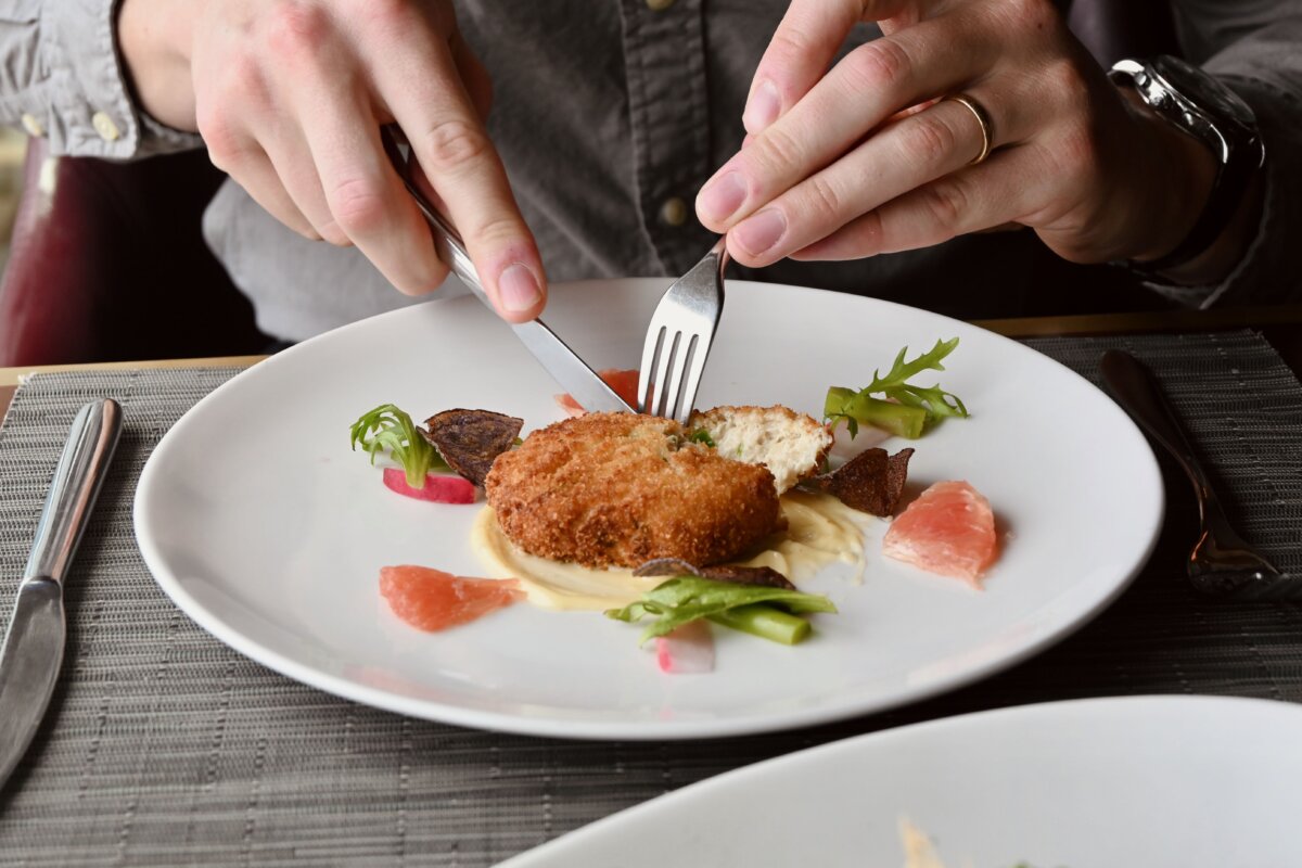 Crab Cake at Fine Cut Steakhouse Celebrity Edge