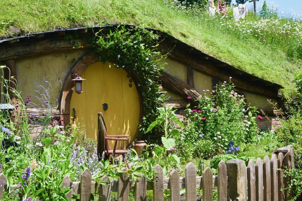 A Hobbit's home in Hobbiton