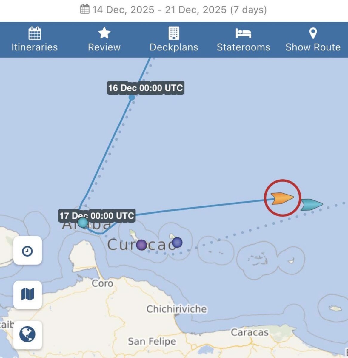 NCL Epic rerouted in Southern Caribbean from Curacao due to naval activity
