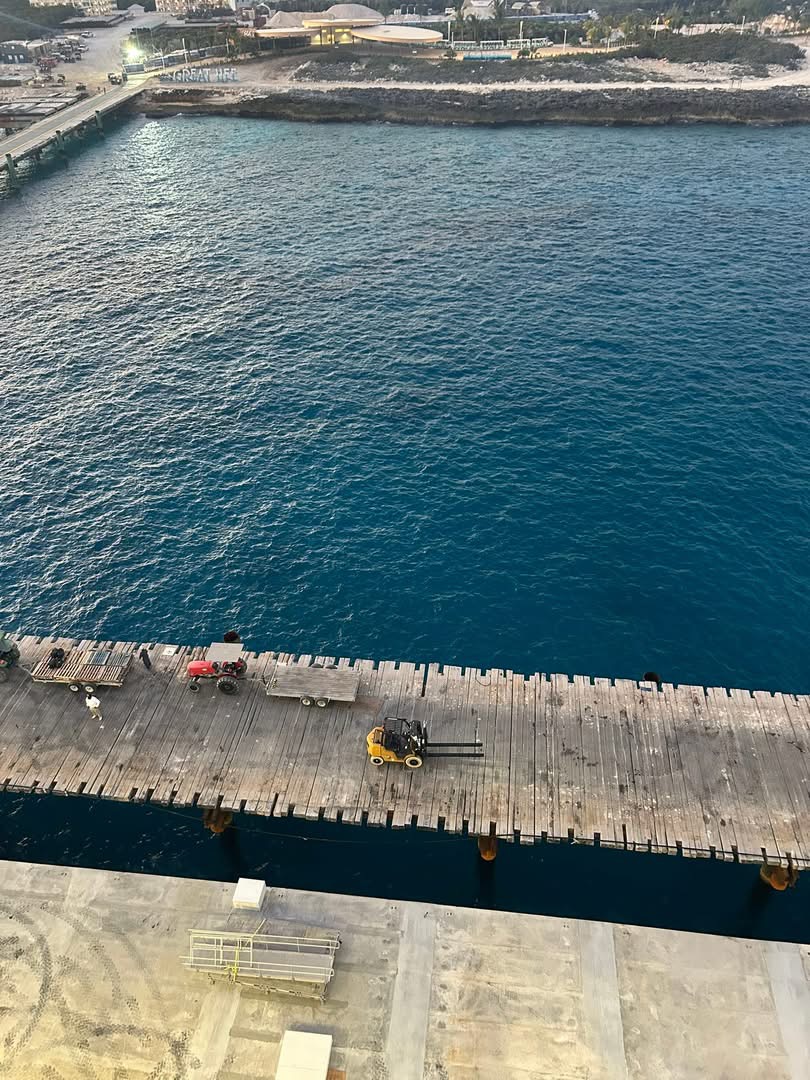 Norwegian Getaway docked at Great Stirrup Cay new pier