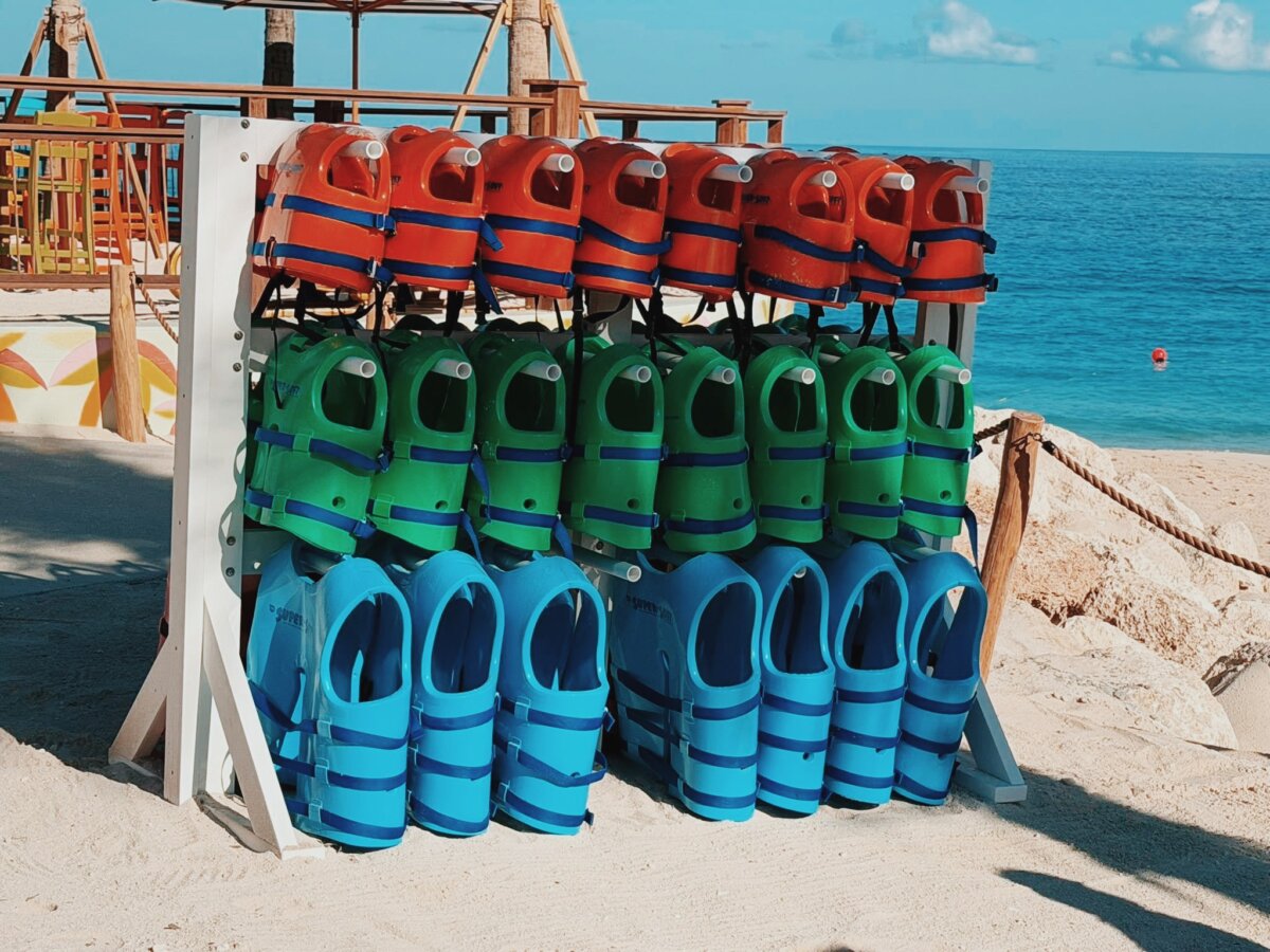 Life jackets at Royal Beach Club Paradise Island