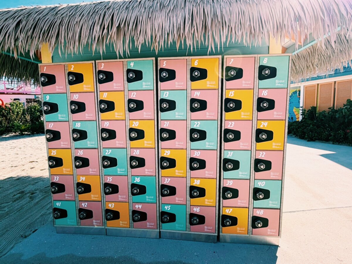 Lockers at Royal Beach Club Paradise Island