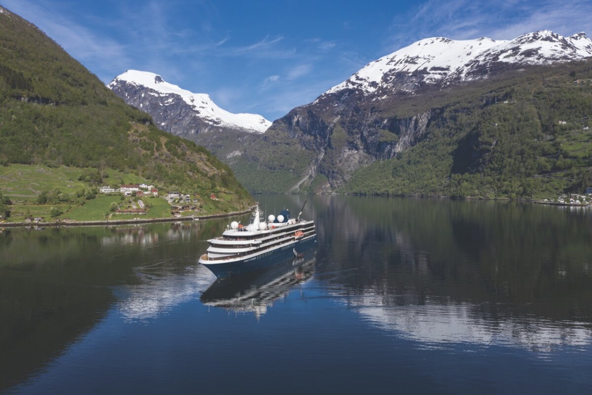Atlas Ocean Voyages' World Traveller ship in Norway