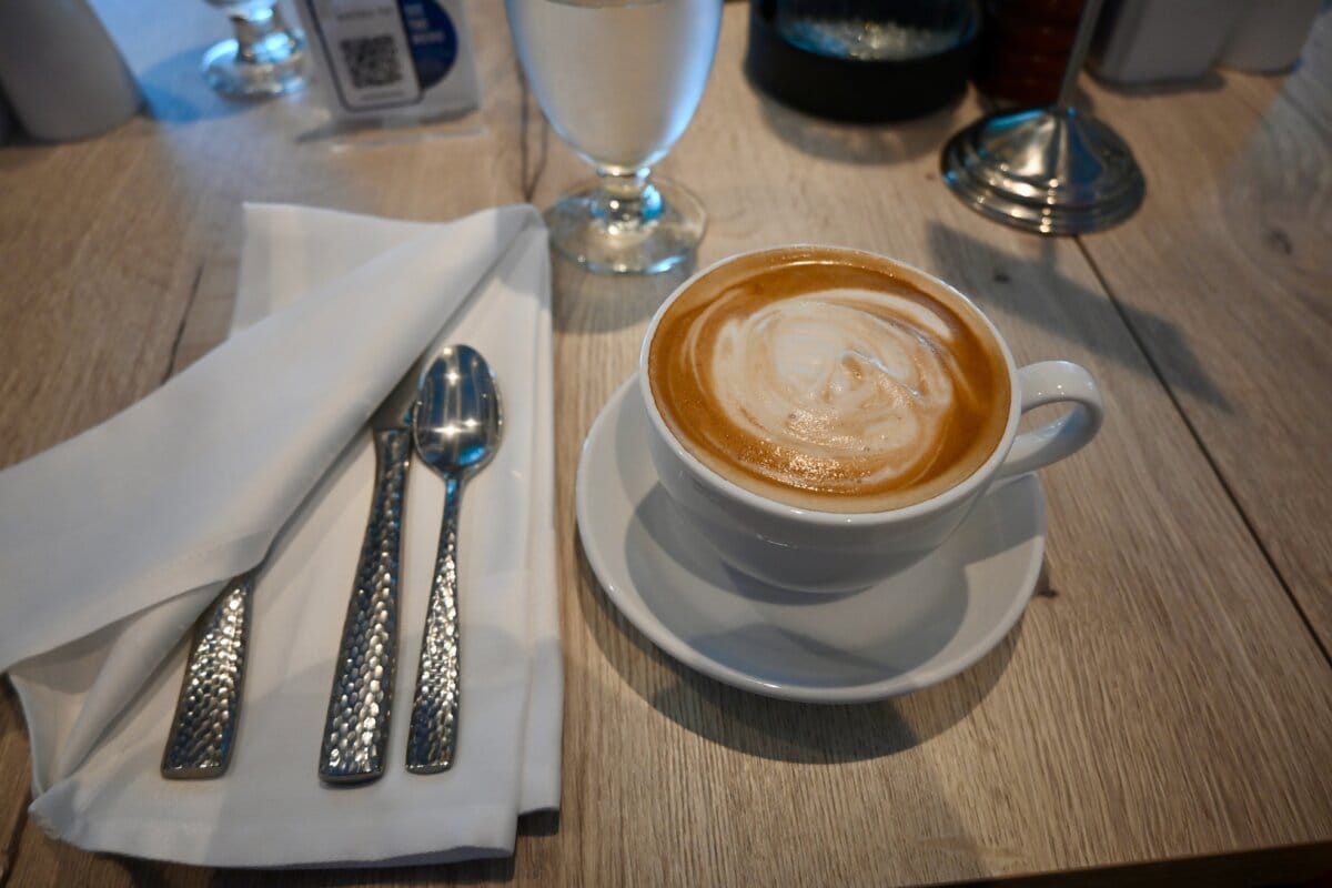 Carnival Cruise Line specialty coffee latte