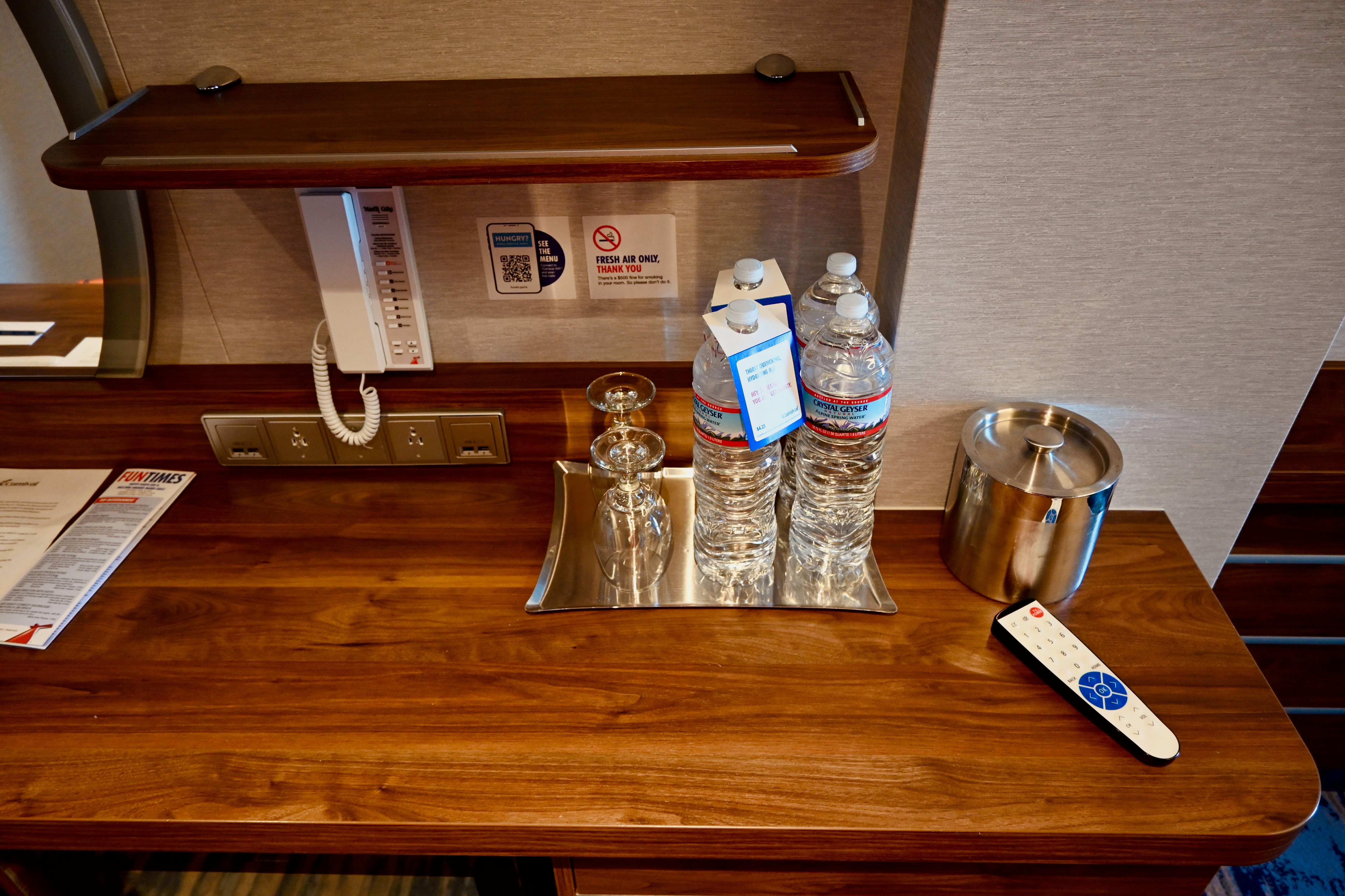 Carnival Cruise Line Bottled Water