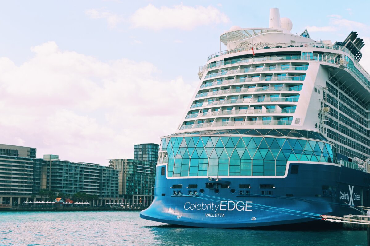 Celebrity Edge docked in Sydney, Australia