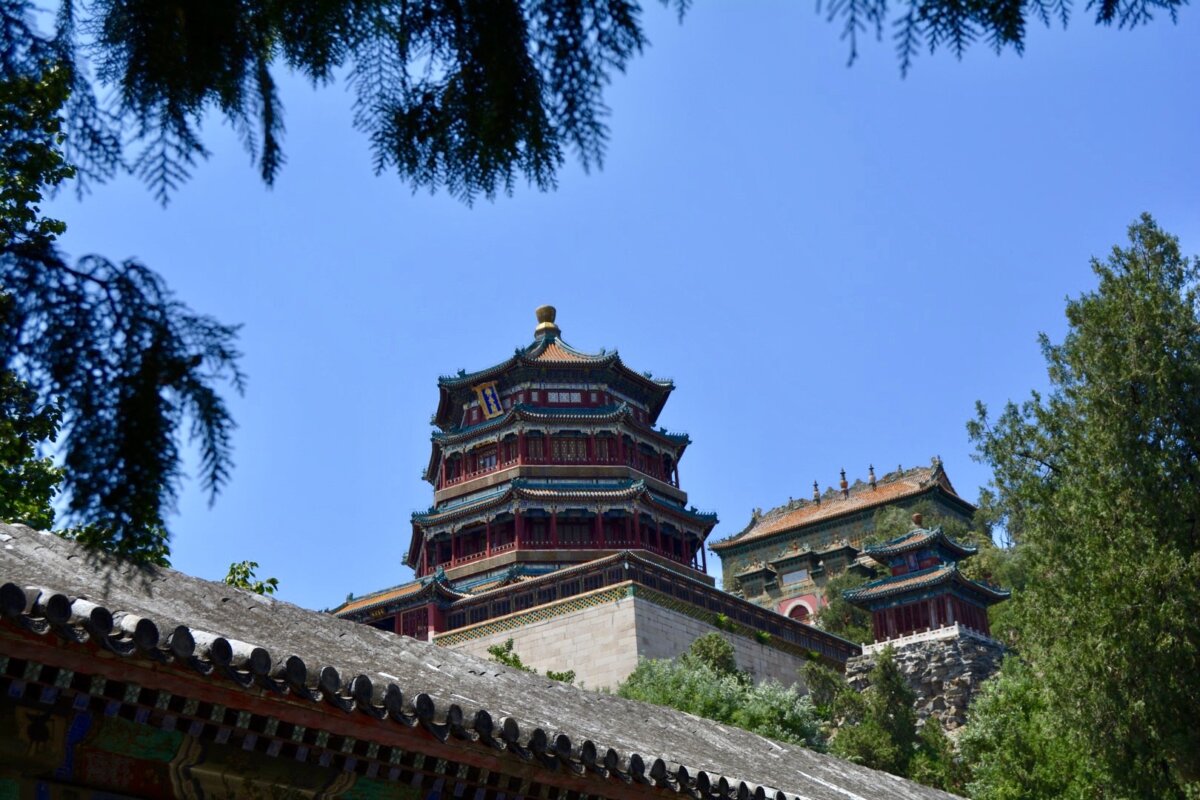 Tower of Buddhist Incense, inside the Summer Palace in Beijing.