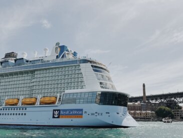 Anthem of the Seas docked in Sydney, Australia harbor