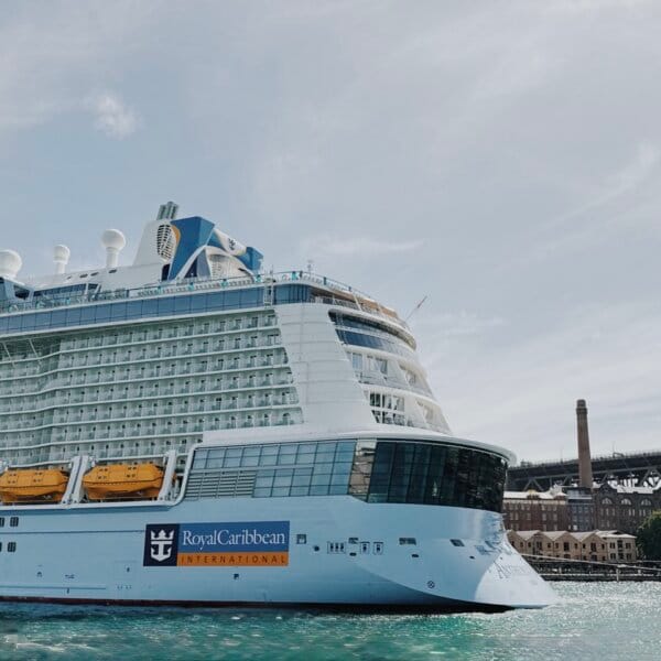 Anthem of the Seas docked in Sydney, Australia harbor
