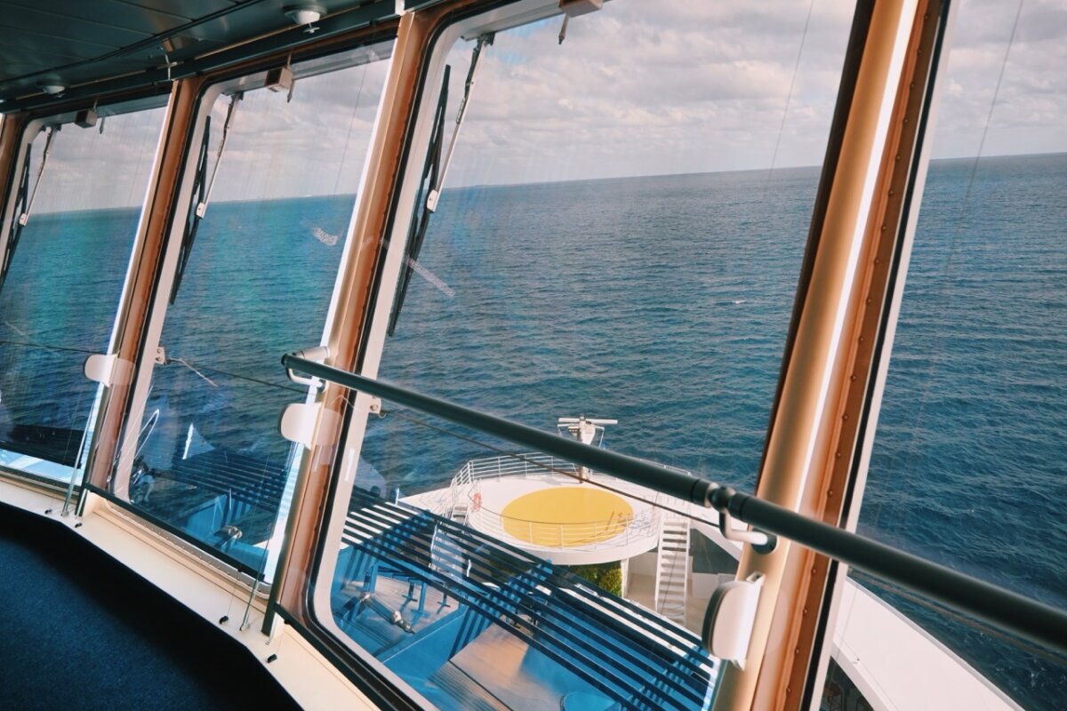 Celebrity Cruise Ship Navigational Bridge View