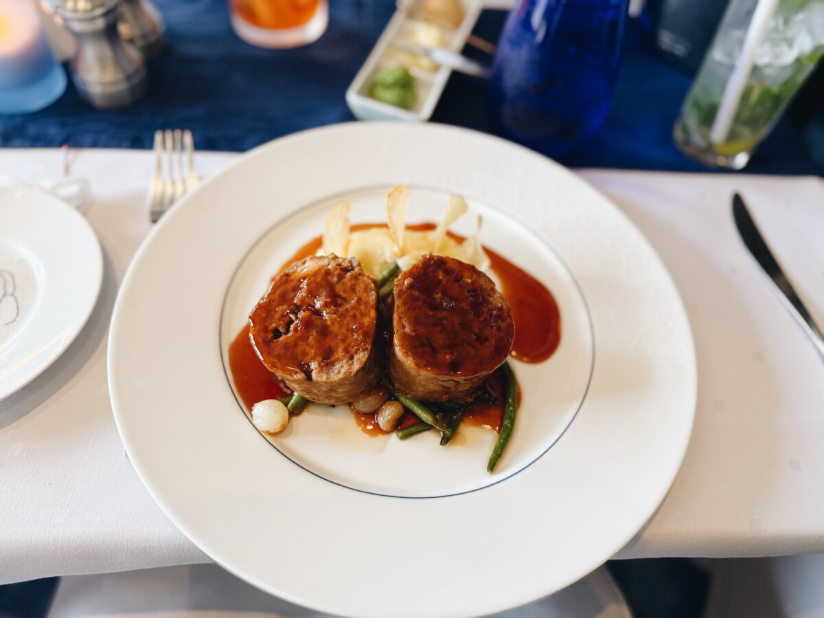 Meatloaf Medallions at Blu Restaurant