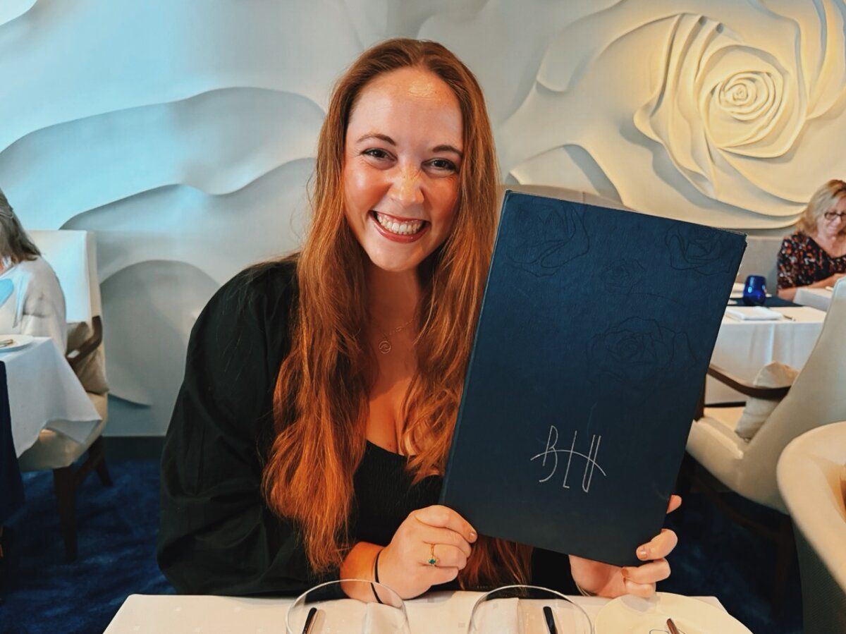 Blu Restaurant Menu on Celebrity Cruises - Allie Hubers