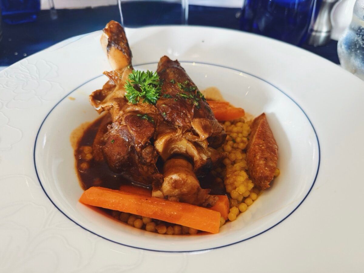 Lamb Shank at Blu Restaurant Celebrity Cruises