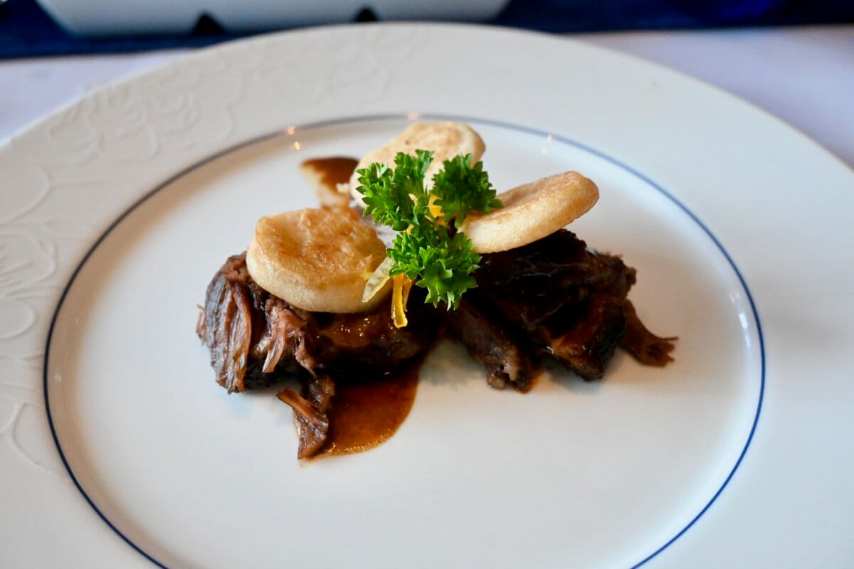 Short Rib at Blu Restaurant on Celebrity Cruises