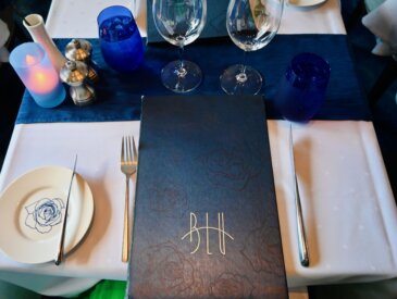 Celebrity Cruises' AquaClass Blu Restaurant Menu