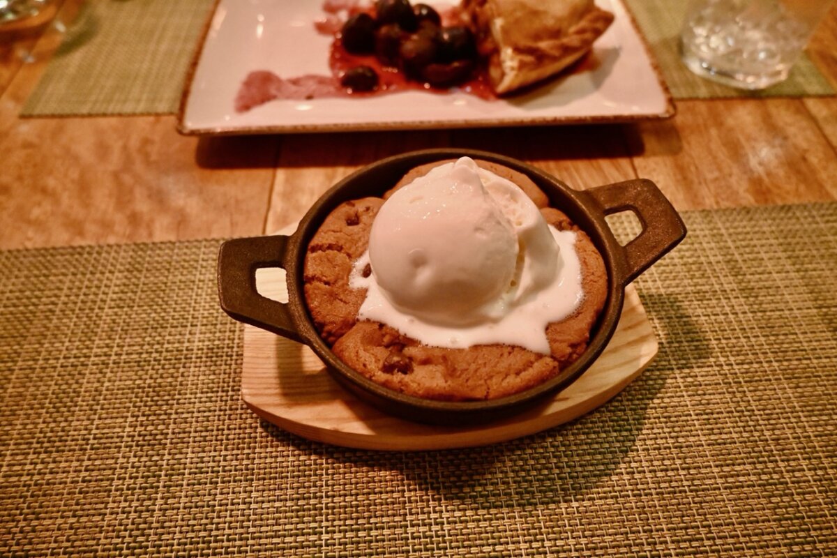Skillet Cookie at Rooftop Garden Grill on Celebrity Cruises
