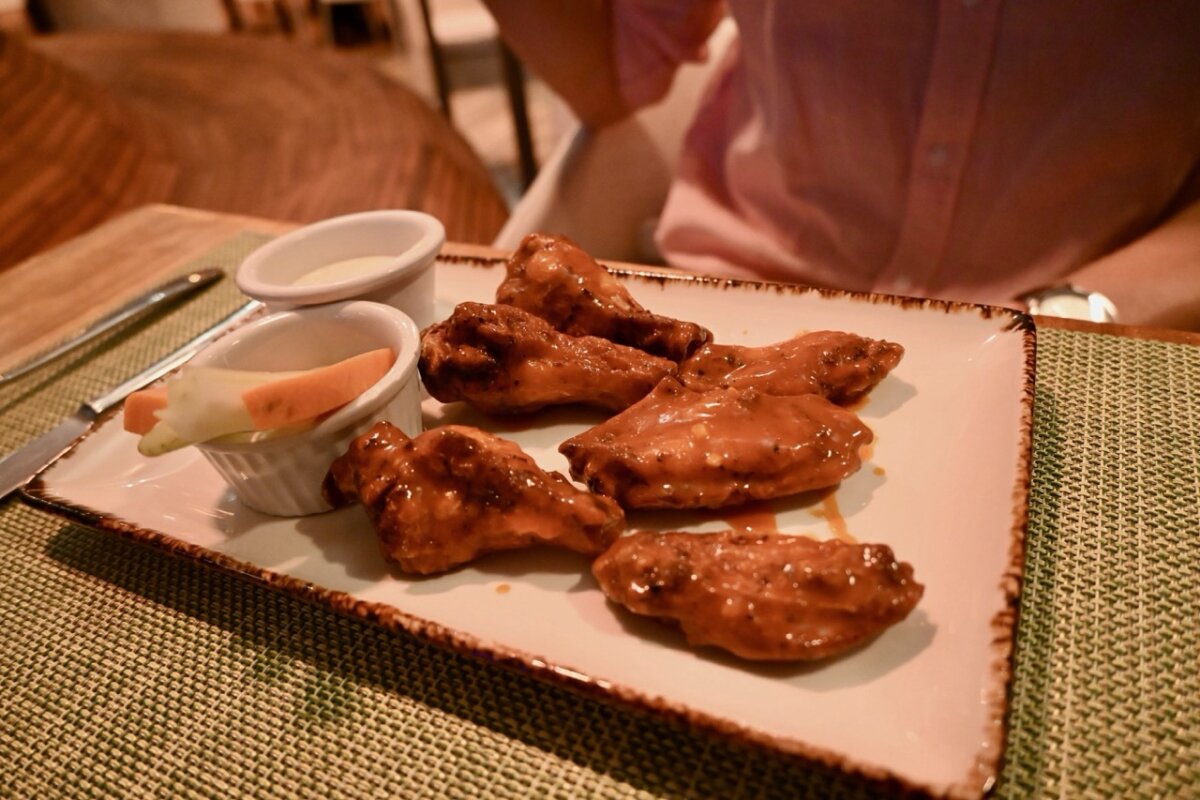 Buffalo Wings at Rooftop Garden Grill on Celebrity