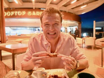 Dining at Celebrity's Rooftop Garden Grill