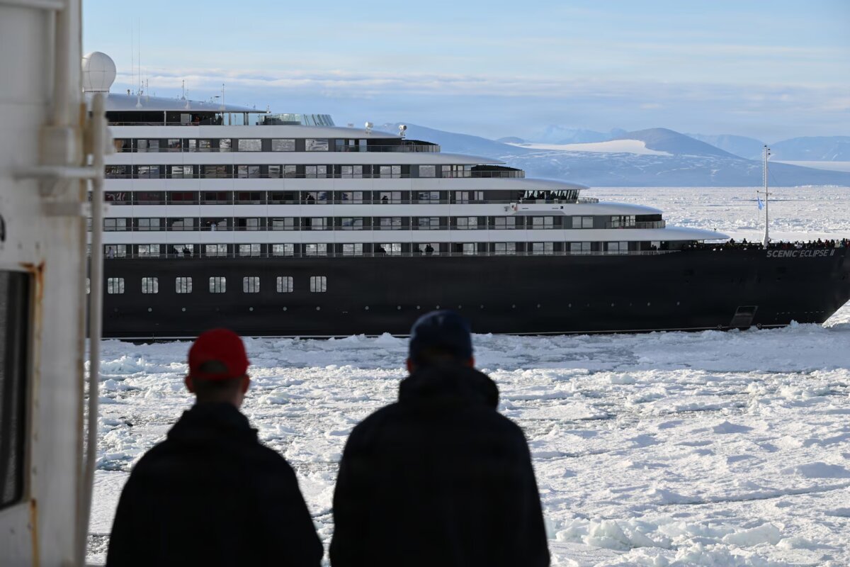 Scenic Eclipse II Cruise Ship Stuck in Antarctica Ice