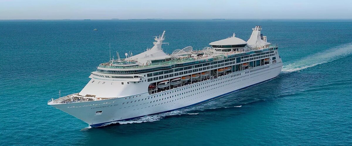 Enchantment of the Seas aerial photo