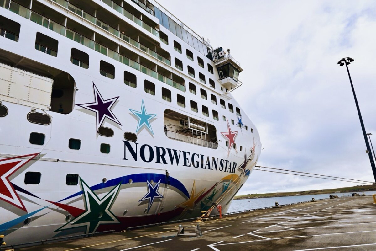 Norwegian Star docked in United Kingdom