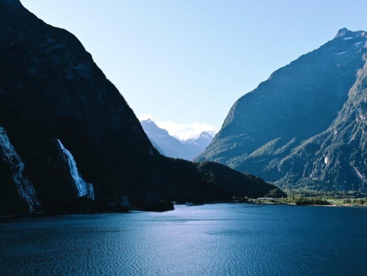 Cruising through Fiordland, New Zealand