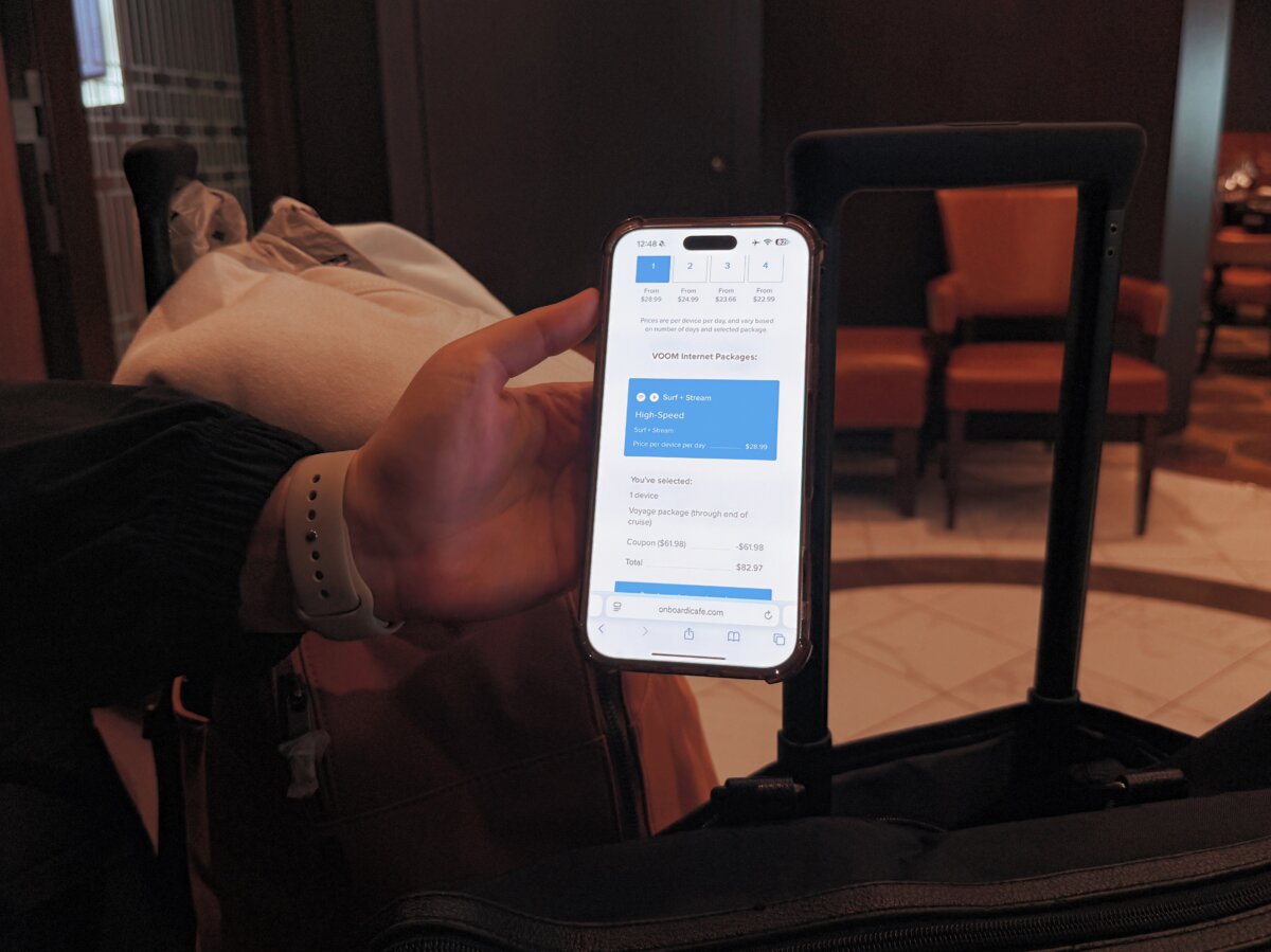 VOOM Wifi on Royal Caribbean cruise