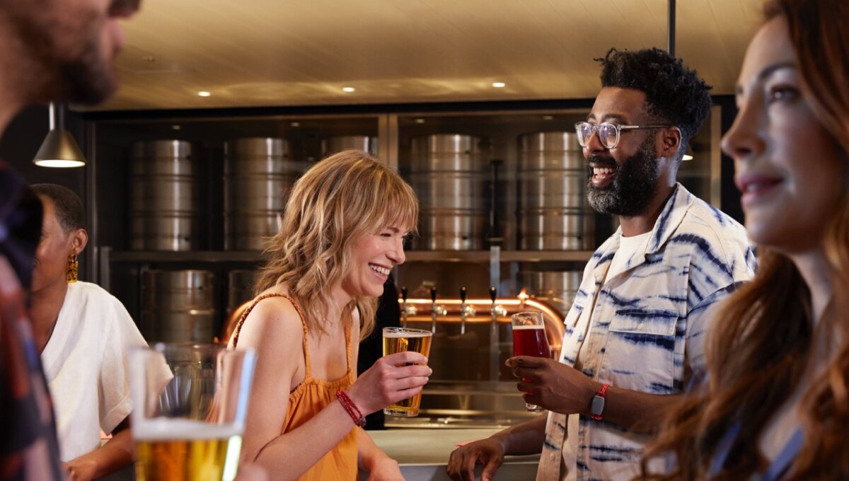 Virgin Voyages Draught Haus Bar