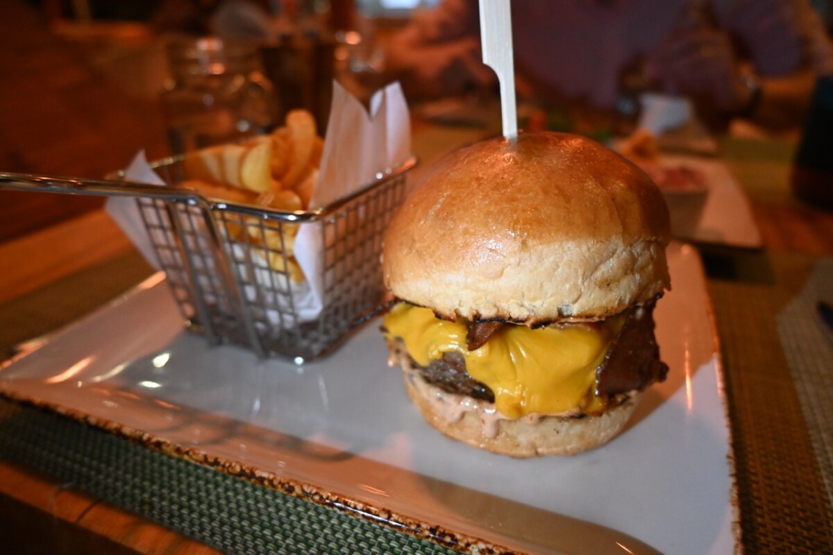 WTF Burger at Rooftop Garden Grill on Celebrity Cruises
