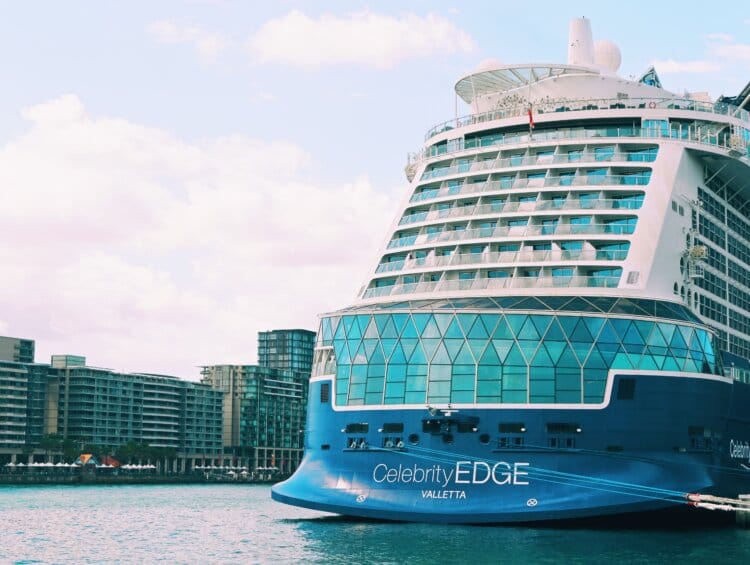 Celebrity Edge cruise ship in Australia
