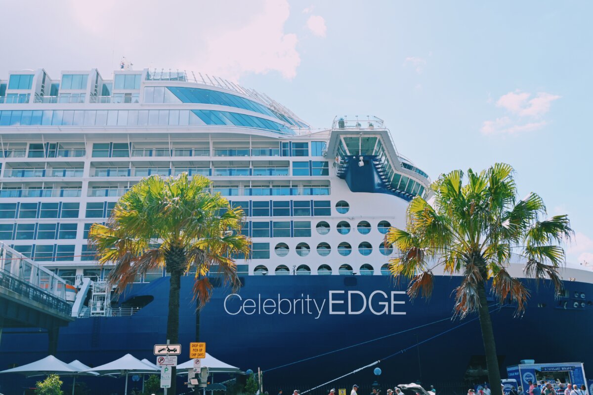 Celebrity Edge docked in Sydney Australia