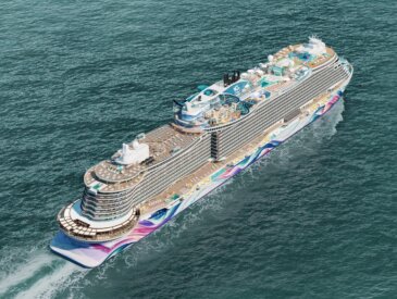 Norwegian Aura Aerial Cruise Ship