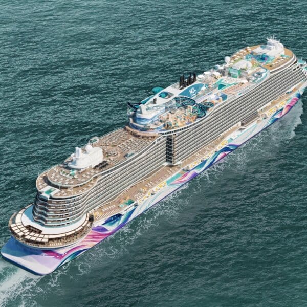 Norwegian Aura Aerial Cruise Ship