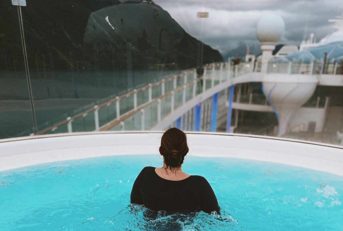 Norway Cruise Hot Tub on Celebrity Apex