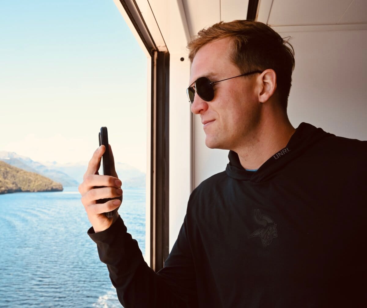 Taking photos from Infinite Veranda on Celebrity Edge