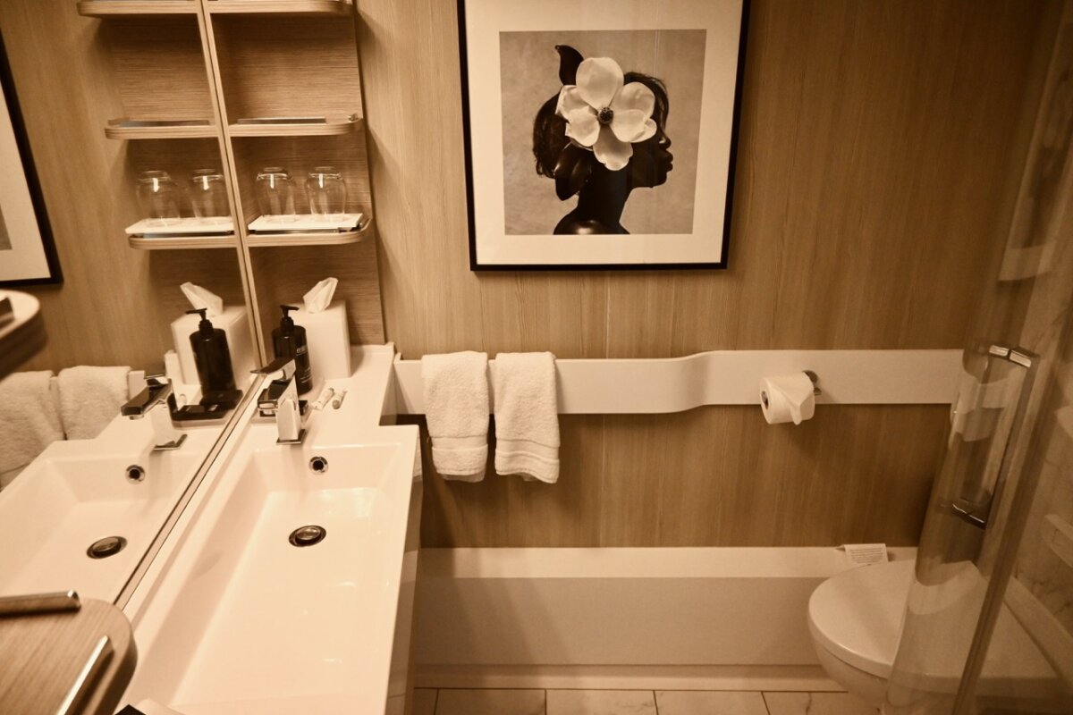 Celebrity Edge cabin bathroom
