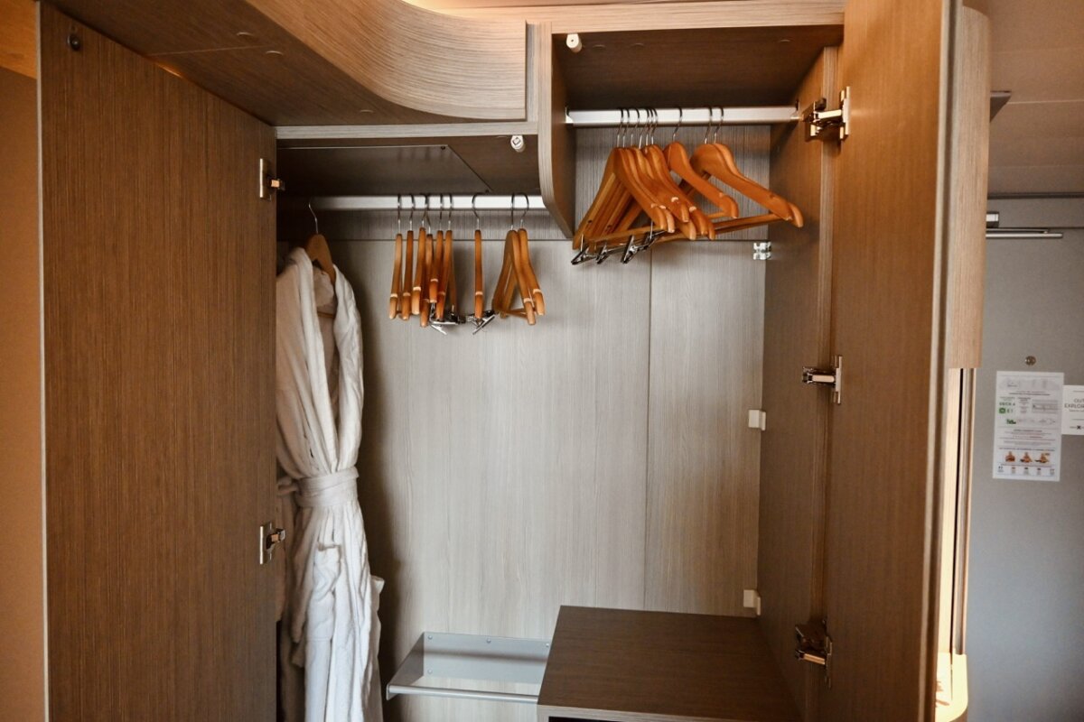 Cabin closet on Celebrity Edge