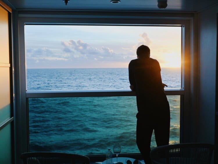 Celebrity Edge Infinite Veranda sunset