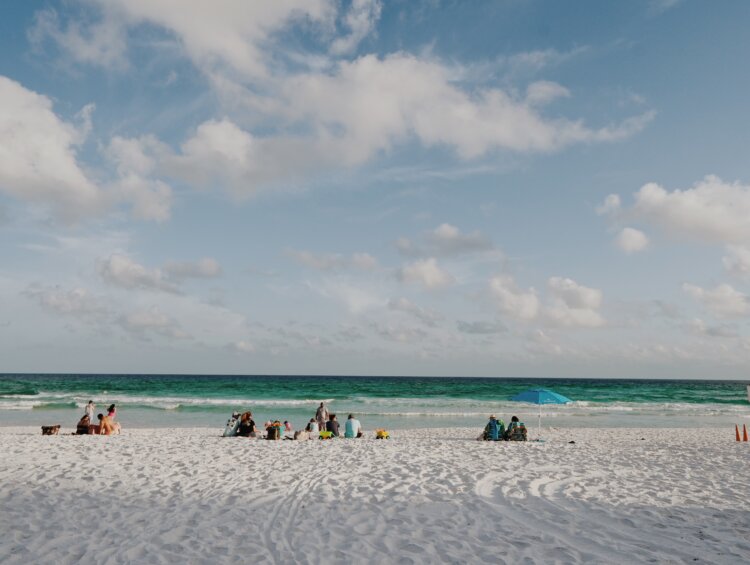 Destin, Florida white sand beach