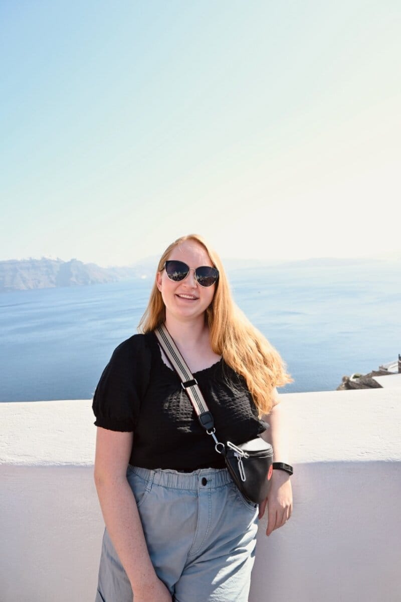 Cruise outfit ideas for October Mediterranean - Santorini