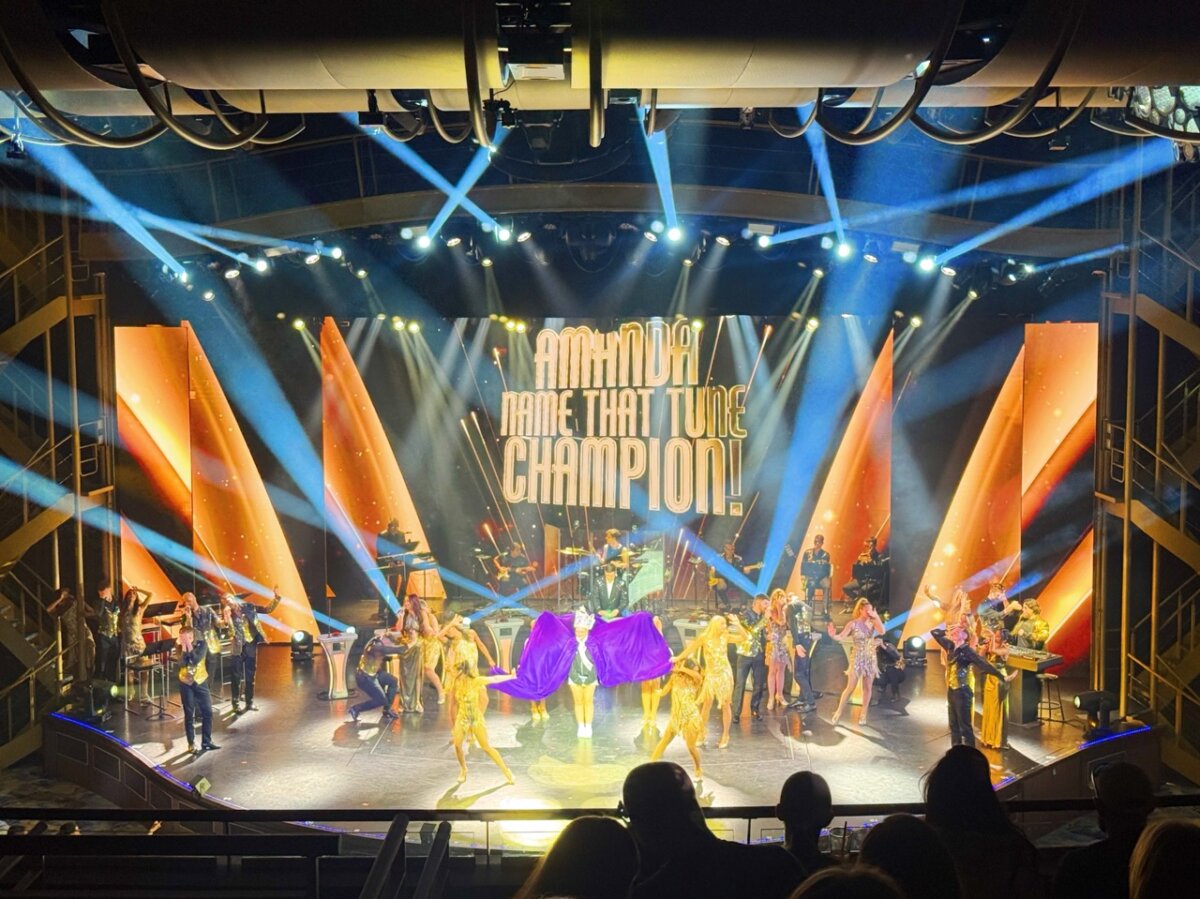 Name that Tune gameshow on Utopia of the Seas