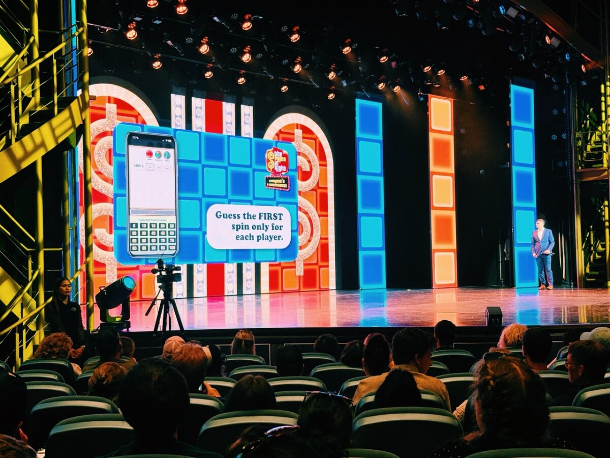 Price is Right gameshow on Utopia of the Seas