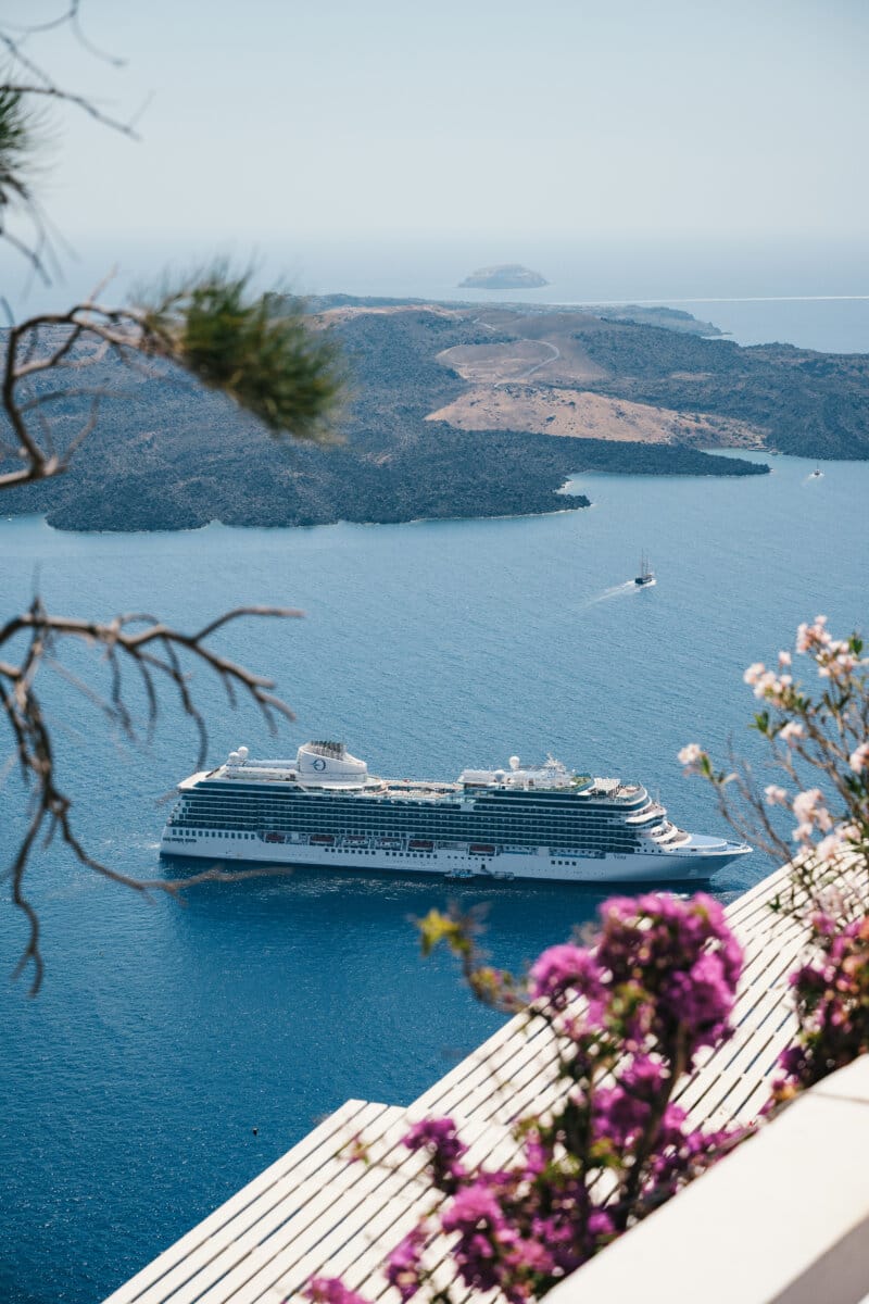 Oceania Vista in Santorini, Greece