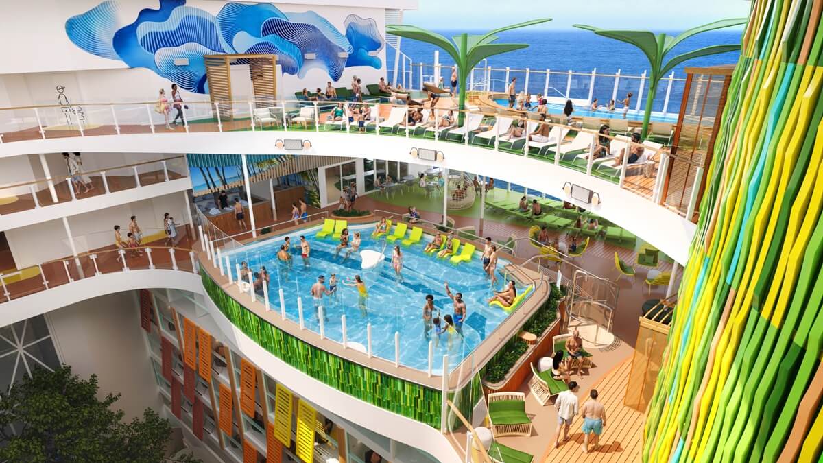 Royal Caribbean Hero of the Seas Coconut Cove Pool area